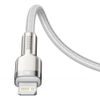 Kabel s konektorem Lightning / USB-C , 2m, bílý - BASEUS