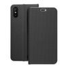 Pouzdro / obal na Xiaomi Redmi 9A černé - knížkové Luna Carbon