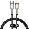 Datový / nabíjecí kabel USB-C na Lightning 0,25m PD 20W černý - BASEUS Cafule