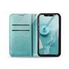 Pouzdro / Obal na Samsung Galaxy A22 5G zelená mandala - knížkové Forcell MEZZO
