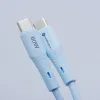 Silikonový kabel USB C / USB C QC4.0 PD 3A 60W 1m modrý - Forcell F-Energy