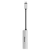 Adaptér BASEUS HF pre Apple Lightning 8-pin na 2x Apple Lightning 8-pin + Jack 3,5 mm L52 CALL52-91 strieborno-čierny