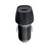 Nabíjačka do auta QWE Carbon Type C 3.0 PD20W CC281-1C čierna