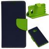 Puzdro / obal pre Samsung Galaxy J7 2017 modré / limetkové - kniha Fancy Book
