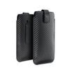 Puzdro / obal pre Samsung Galaxy A02s / A03s / A12 / A21s / A32 5G / A42 5G / A72 5G / M12 XIAOMI Redmi 9A / 9AT / 9c / Note 10 PRO / Mi11 OPPO A52 / A72 / A92 REALME 7i VIVO Y52 5G / Y72 5G - zaťahovacie puzdro Forcell POCKET Carbon