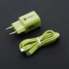 Cestovní nabíječka 33W GaN3 s kabelem, USB C + USB A zelená - FORCELL