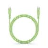 Silikonový kabel USB C to USB C 5A 100W 1m zelený - Forcell