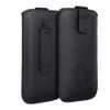 Puzdro / obal pre Apple Iphone 6 / 6S Plus/7 Plus/7 Plus/8 Plus/8 Plus čierne - zaťahovacie Forcell Deko
