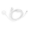 Kabel Typ C 3v1 pro iPhone Lightning 8-pin + iPhone Lightning 8-pin + iWatch 3W 1A bílý