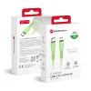 Nabíjecí / datový kabel USB-C - Lightning 1m zelený - Forcell F-Energy PD 3A 27W Silicone C346