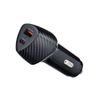 Nabíjačka do auta typ C 3.0 PD20W + USB QC3.0 18W čierna (spolu 38W) - FORCELL CARBON