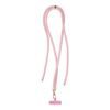 Přívěšek k telefonu na krk s nastavitelnou délkou 165 cm světle růžový - SWING