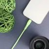 Nabíjecí / datový kabel USB-C - Lightning 1m zelený - Forcell F-Energy PD 3A 27W Silicone C346