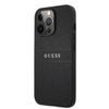 Obal / kryt na Apple iPhone 13 Pro čierne - Guess PU Leather Saffiano
