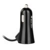 Nabíjačka do auta s pevným káblom MicroUSB + zásuvka USB 3A - Blue Star