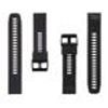 Silikonový Řemínek pro Garmin Fenix 5 / 6 / 7 QuickFit 22mm černý - Tactical