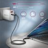 Datový/nabijecí kabel USB-C - USB-C, 1m, USB4 Gen 3×2, PD 100W 5A, 8K HD, ALU, oplet