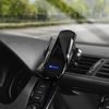 Držiak do auta s automatickým snímačom + bezdrôtové nabíjanie + magnetické adaptéry HS1 15W čierny - Forcell