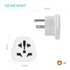 Adaptér FIXED pro zapojení EU, UK, US, AUS nabíječek do USA zásuvek, bílý