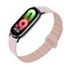 Řemínek na Xiaomi Mi Band 8 růžovo - šedý vroubkovaný FORCELL