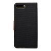 Puzdro / obal pre Apple iPhone 7 / 8 Plus čierne - kniha Canvas