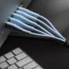 Datový kabel Lightning / USB A 1m 2,4A 12W modrý silikon - Forcell
