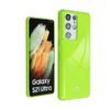 Obal / kryt na Samsung Galaxy S21 FE limetkový - Jelly Mercury case