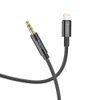Audio kabel pro iPhone s konektorem Lightning na 3,5 mm Jack (samec) černý HOCO