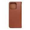 Puzdro / obal na Xiaomi Redmi 12C hnedý - kniha Kožené puzdro SMART PRO