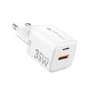 Cestovní nabíječka 1xUSB-C + 1xUSB-A GaN 35W bílá - Forcell F-Energy