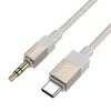 Kabel AUX Jack 3,5 mm / USB C 1m zlatý - HOCO