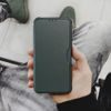 Pouzdro / obal na Apple iPhone 13 PRO tmavě zelené - knížkové RAZOR Book
