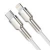 Kabel s konektorem Lightning / USB-C , 2m, bílý - BASEUS