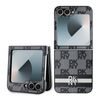 Obal / kryt na Samsung Galaxy Z-Flip6 černý - DKNY Checkered Pattern and Stripe