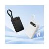 Powerbanka Hoco 20000 mAh Qc Pd 2A 22,5W s vestavěnými kabely USB C + Lightning J171A bílá