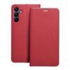 Puzdro / obal na Samsung Galaxy A15 4G / A15 5G červený - kniha LUNA Book Carbon