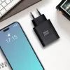 Cestovní nabíječka s USB-C + USB-A PD QC4.0 3A 25W černá - Blue Star