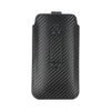 Puzdro / obal pre Samsung Galaxy A02s / A03s / A12 / A21s / A32 5G / A42 5G / A72 5G / M12 XIAOMI Redmi 9A / 9AT / 9c / Note 10 PRO / Mi11 OPPO A52 / A72 / A92 REALME 7i VIVO Y52 5G / Y72 5G - zaťahovacie puzdro Forcell POCKET Carbon
