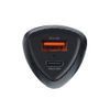 Nabíjačka do auta typ C 3.0 PD20W + USB QC3.0 18W čierna (spolu 38W) - FORCELL CARBON