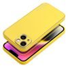Obal / kryt na Apple iPhone 14 žlutý - Forcell Leather