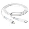 Kabel Typ C na Apple iPhone Lightning 8-pin Power Delivery PD20W Ferry X70 1m bílý - HOCO