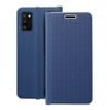 Puzdro / obal pre Samsung Galaxy A41 modrý - kniha Luna Carbon