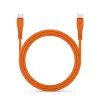 Silikonový kabel USB C / USB C 5A 100W 1m oranžový - Forcell