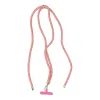 Přívěšek SWING na telefon s nastavitelnou délkou / délka šňůrky 165cm (max 82,5cm ve smyčce) / na rameno nebo krk - růžovobílý