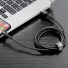 Nabíjecí a datový kabel pro iPhone USB / Lightning 1 m černo-šedý -BASEUS cafule