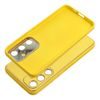 Obal / kryt na Samsung Galaxy S24 PLUS žlutý - LEATHER Case