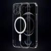 Obal / kryt na Samsung Galaxy S22 Ultra s podporou MagSafe transparentní - CLEAR MAG COVER