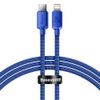 Nabíjecí / datový kabel USB-C - Lightning 20W 1,2m modrý - Baseus CAJY000203 Crystal Shine Series