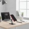Skládací držák na stůl pro telefon / tablet šedý - Forcell F-Grip Fold Stand 2