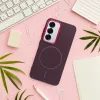 Obal / kryt na Samsung Galaxy S25 PLUS fialový - Frame MagCover